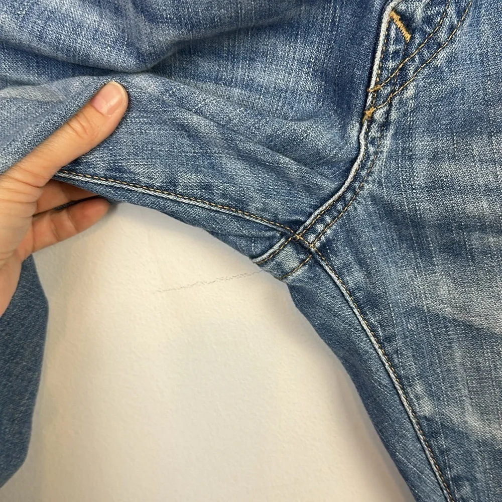 True Religion Ricky Relaxed Straight Leg Jeans Cotton Size 33 in Dust Cloud Mens